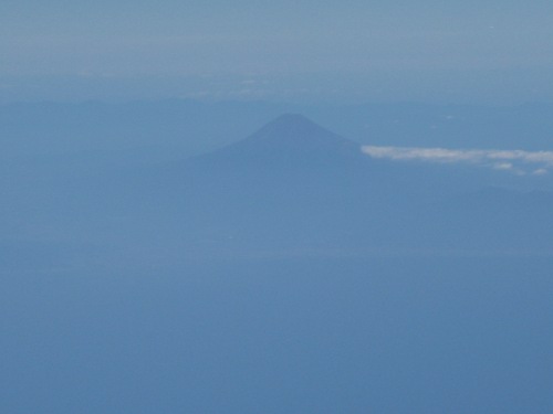 飛行機から見た富士山２